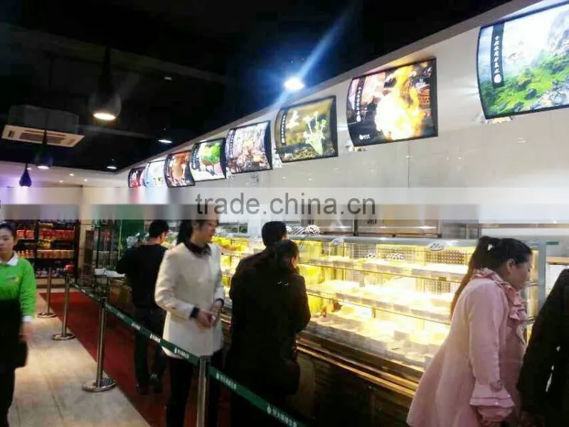 APEX restaurant air cooled showcase hot pot chafing dish refrigerated order dishes display cabinet