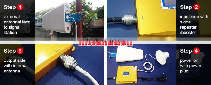top quality mobile phone signal amplifier 20dBi dual band Booster 2g signal phone booster