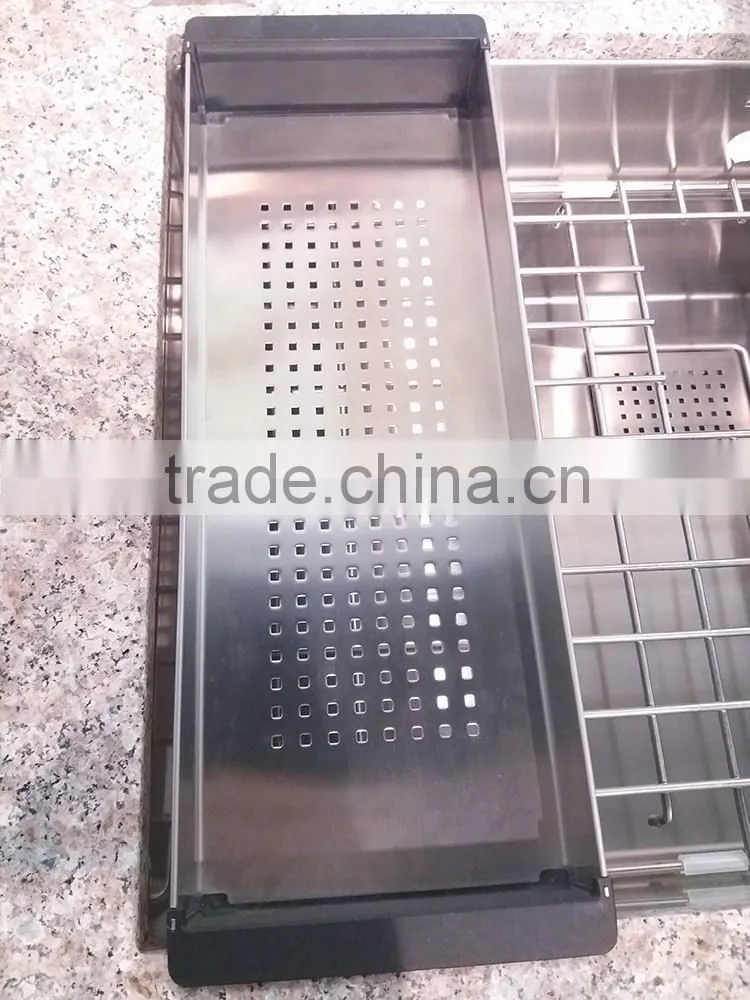 High quality durable sink colander over the sink shelf