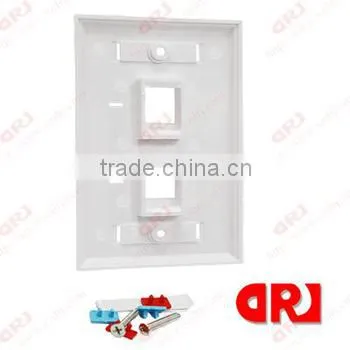 cat5e double ports rectangle rj45 86*120 face plate