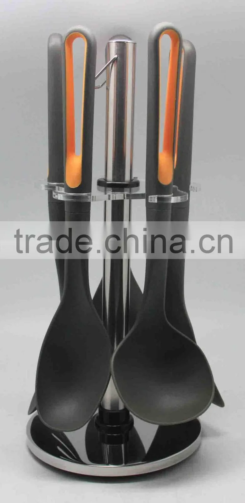 7-Piece Heat-Resistant Utensil Set with colorful handle kitchenware