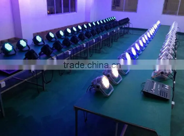 Cheap LED stage lighting high quality 54x3w led par 64 IP65 DMX512 Par64 RGBW