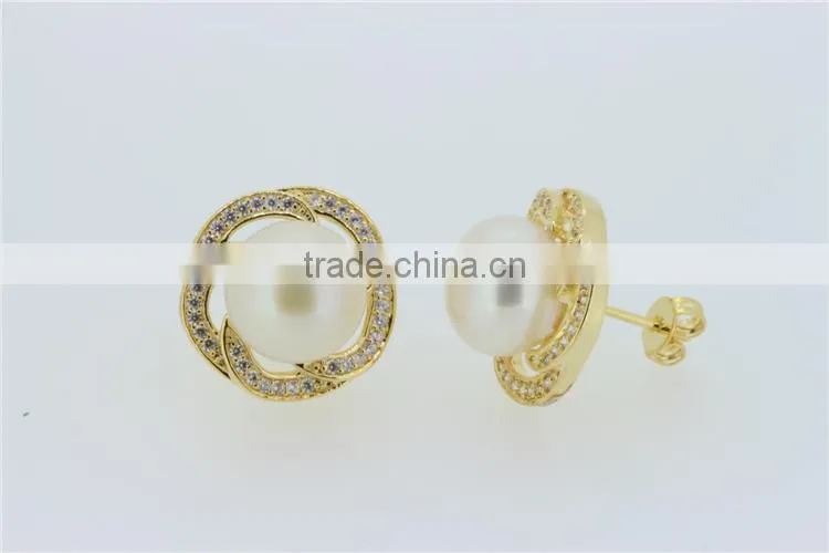 2015 Newest Pearl 925 Silver Earring