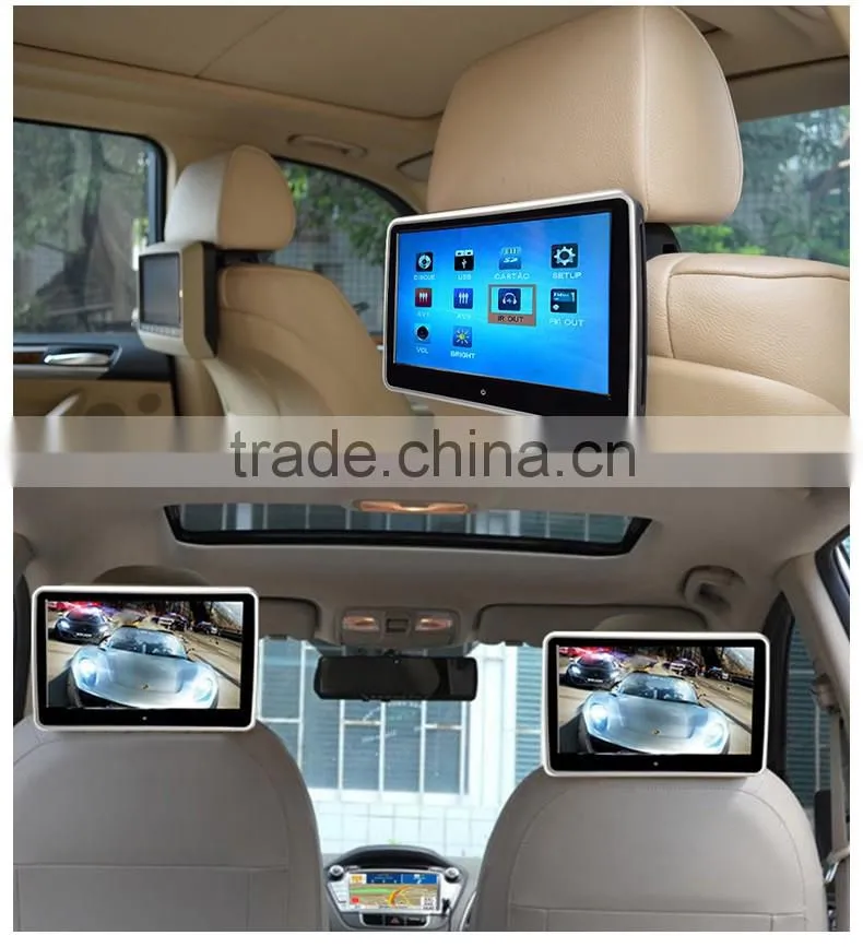 10.1inch universal car headrest monitor with dvd player