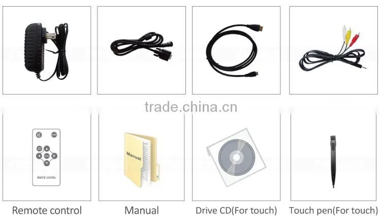 10.1" 1280*800 resolution LED Backlight industry resistive touch screen