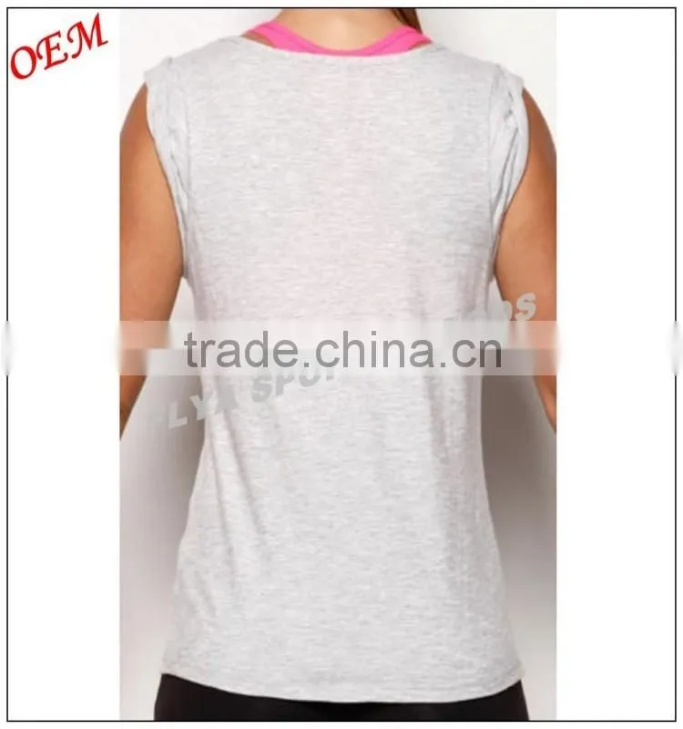 Ladies GYM Yoga Singlet Multi Tank Top Tee