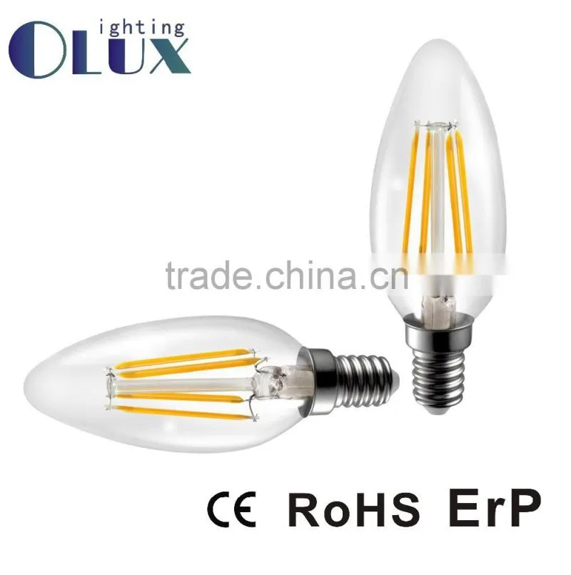 360degree LED lighting E27/B22/E14/B15 AC100-140V/AC220-240V G45 led filament bulb Glass body G45 led globe lighting