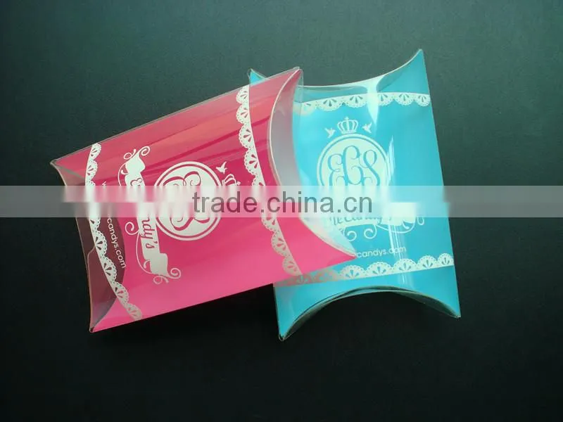 small clear plastic PET pillow box