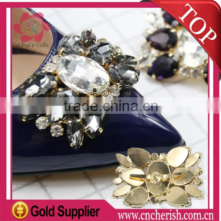 Hot sale rhinestone shoes decorations for women