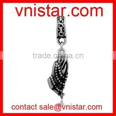 Vnistar stainless steel made Medusa charm pendant for european jewelry making T309P