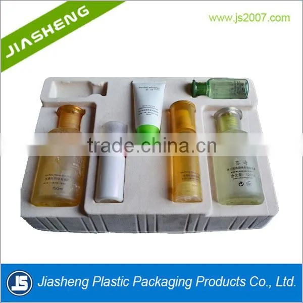 Plastic Cosmetic Packaging PS Flocked Tray