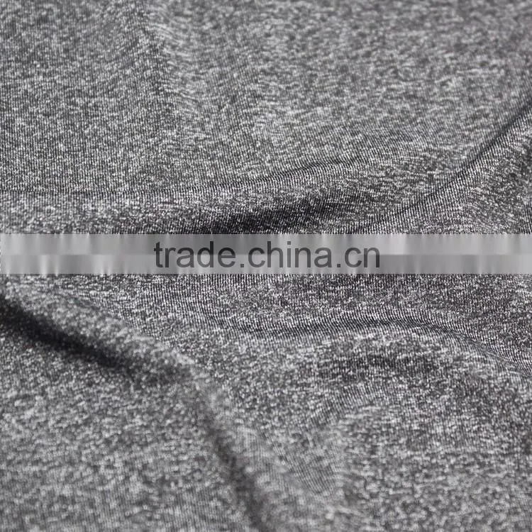 Yarn dyed sports bra yoga tank top fabric / knitted blended fabric for yoga tights