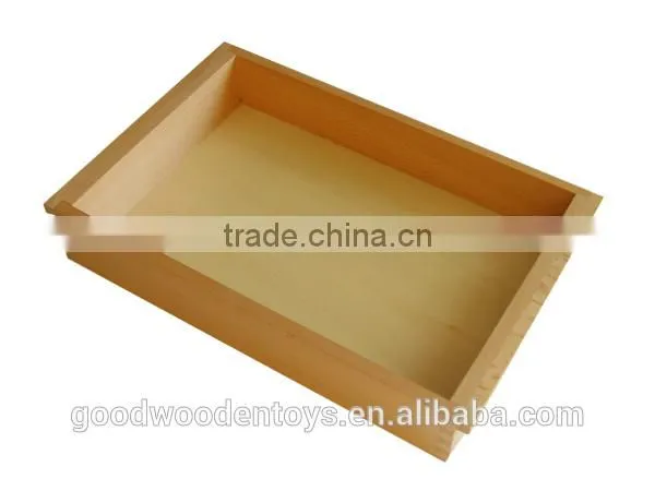 Promotional Wooden Toys for Kids Big Tray Educational Montessori Language Materials