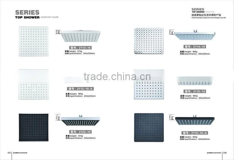China manufacturer bathroom faucet accessries round top shower