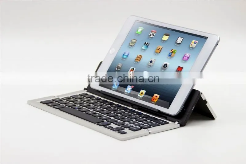 2015 New design Universal Ultra-slim folding Bluetooth keyboard for all tablets and smart phones