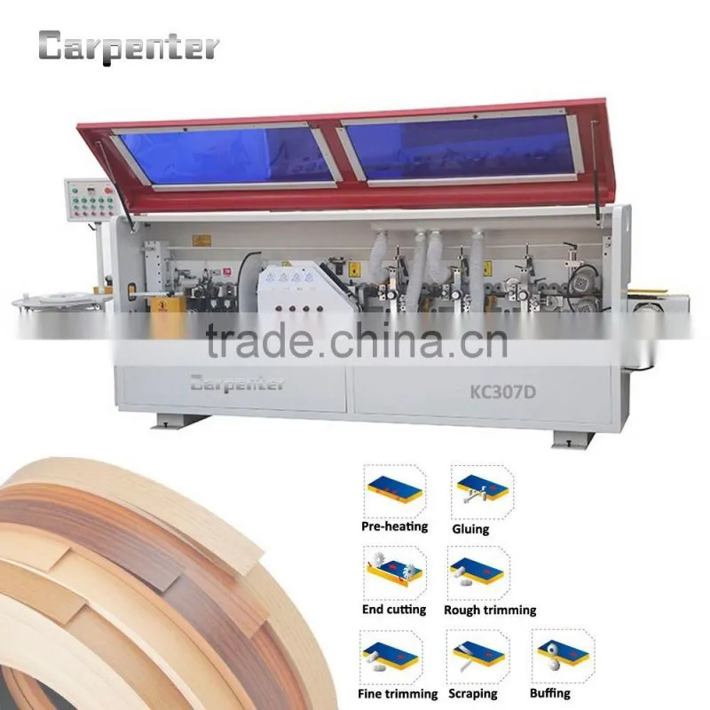 KC307D Automatic pvc edge banding melamine/laminate edge banding