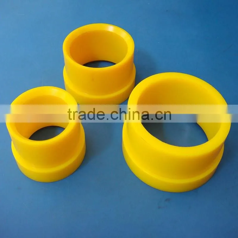 Engineering plastic injection molded customed durable pu polyurethane tube pu rubber bushing