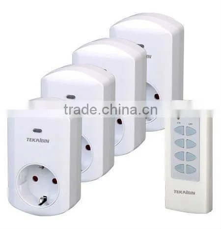 TW68G, 1v1, 1v2, 1v3, 1v4, wireless Remote Control Socket (Germany type, plug-in)