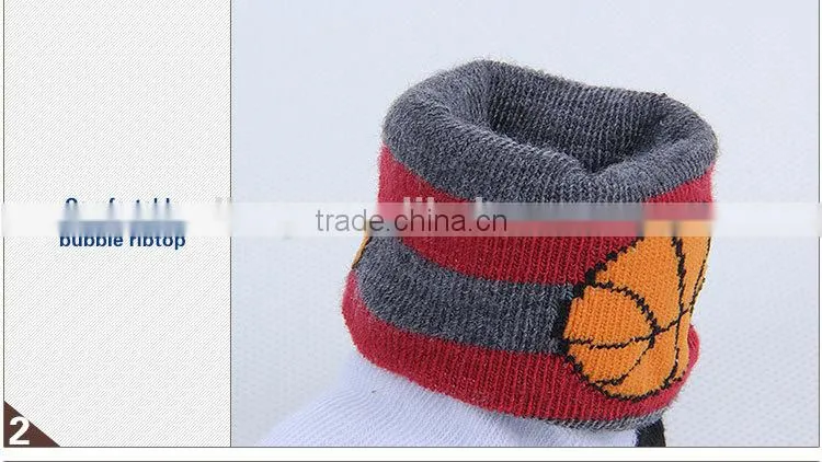 2015 the best quality special cuff design thin baby socks