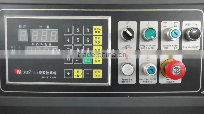 INT'L brand QC12K 10x4000mm Hydraulic plate shearing machine for sale