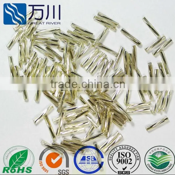 opaque bugle glass beads