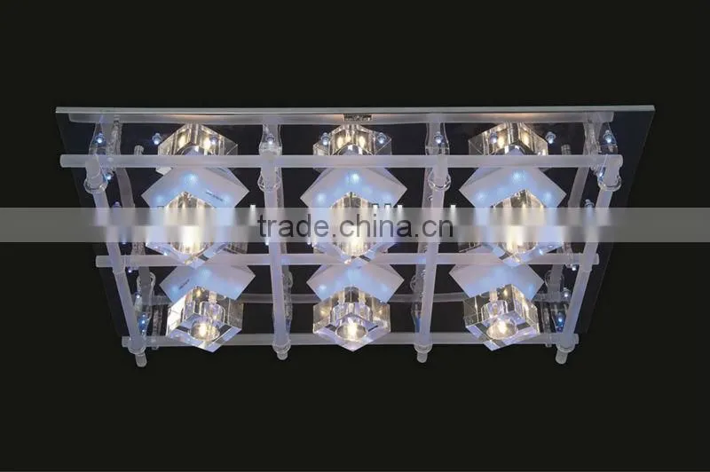 2015 Hot sale large crystal ceiling lamp for hotel modern crystal ceiling lamp MX5202-4Y