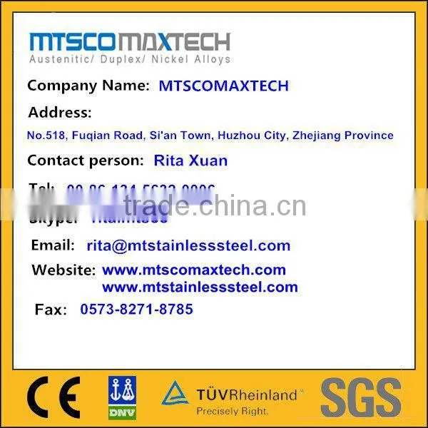 TP304L Seamless U tube, Heat Exchanger Tubing