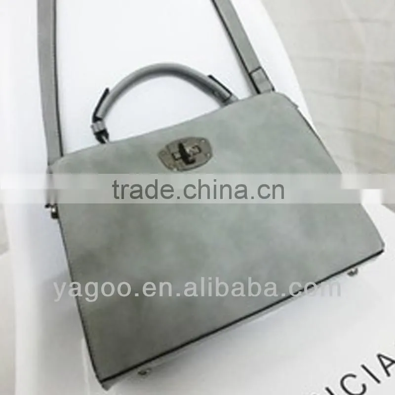 metal lock fashion new style handbag for ladies 2015