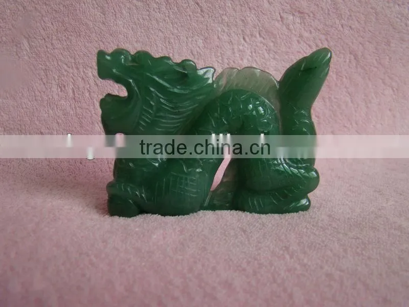 natural stone dragon carving