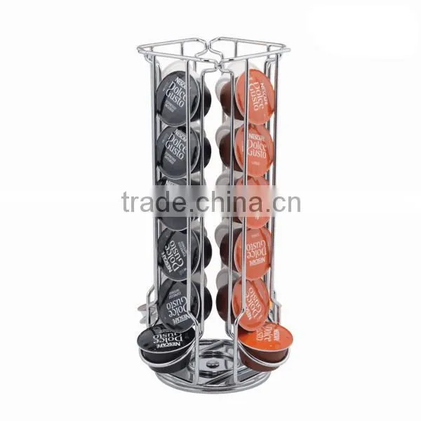 Metal wire roating caffitaly coffee rack