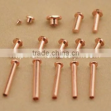 Copper tubular rivets