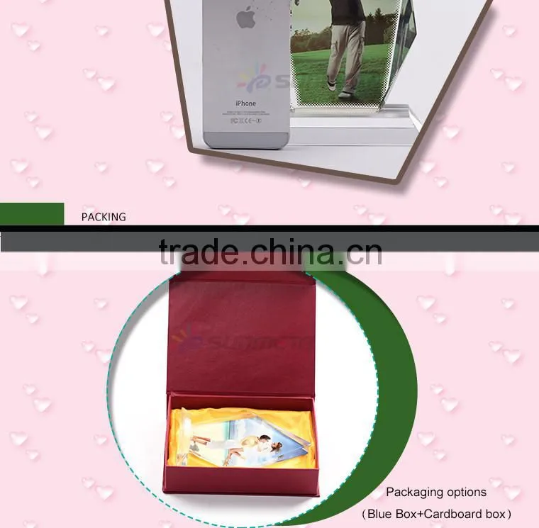 Sunmeta directly sublimation decoration photo crystal, sublimation coated crystal BSJ-10A
