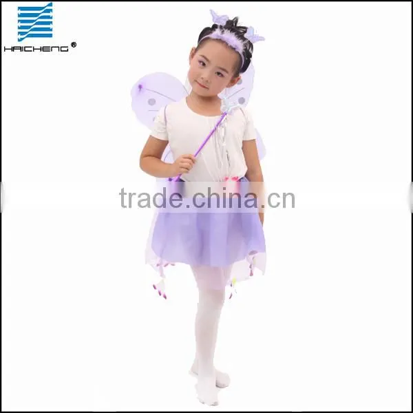 Purple lovely sylphlike flower girl dress for festival day