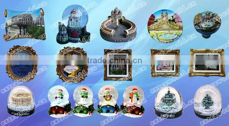 polyresin white house magnetic photo frame