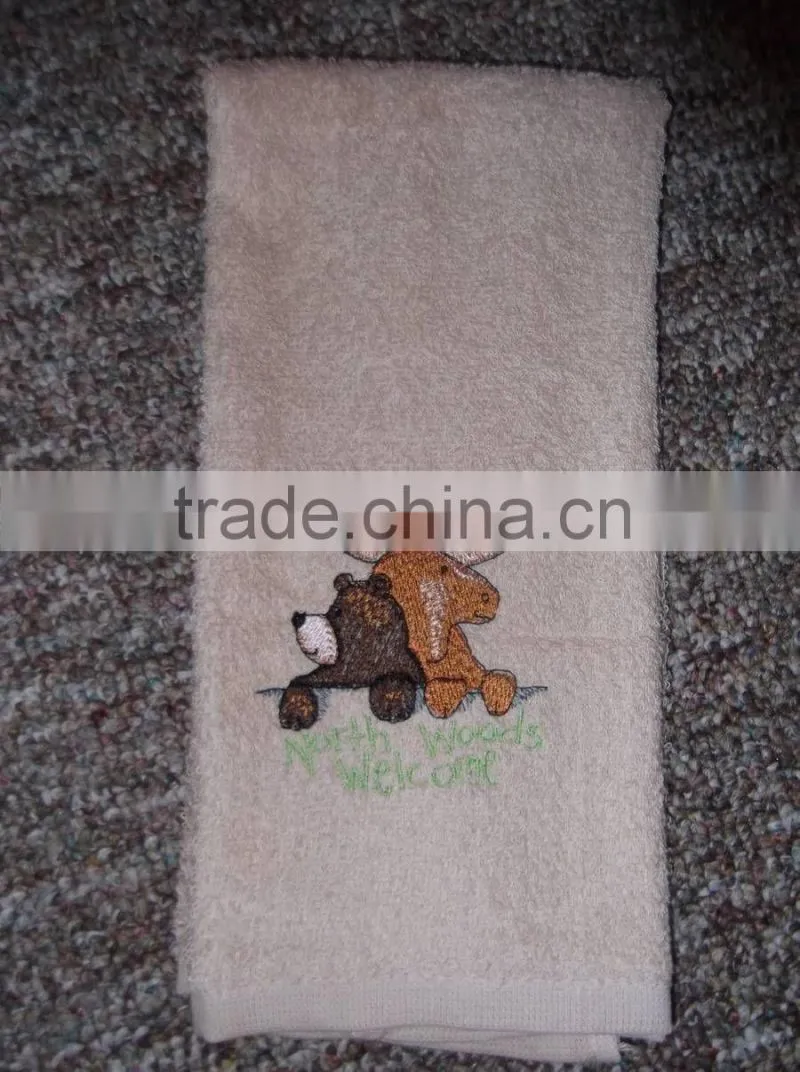 100% cotton NORTH WOODS WELCOME Fingertip Towel