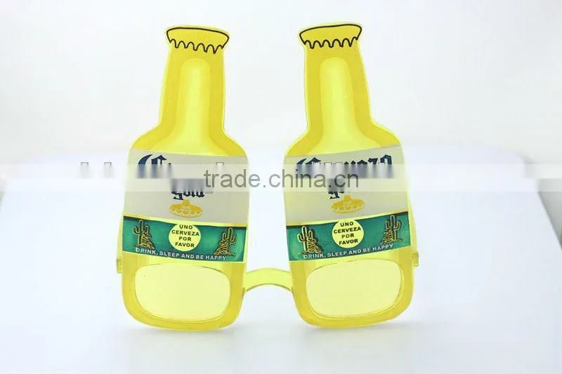 Big Funny Bottle shaped Glasses for cheering