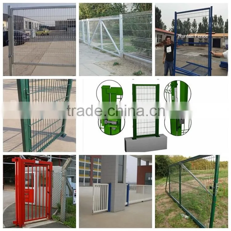 Hot dipped galvanized and pvc coated security 3D curved welded wire mesh fence