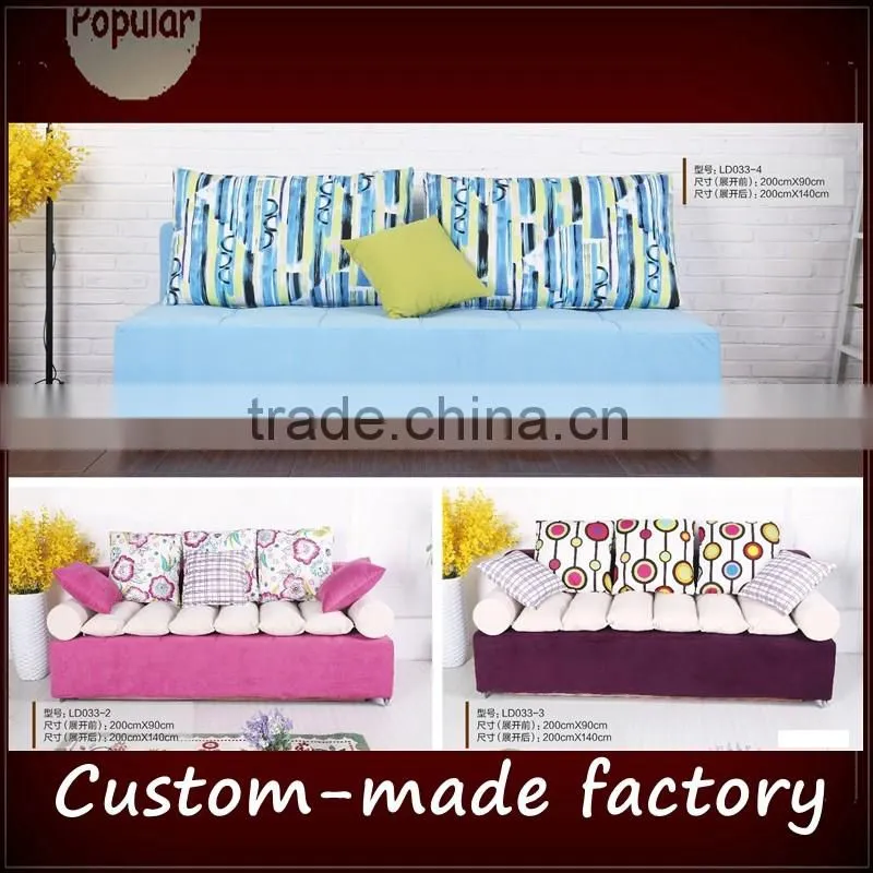 Folding sofa bed small apartment office 1.8 m minimalist modern removable and washable fabric sofa bed double