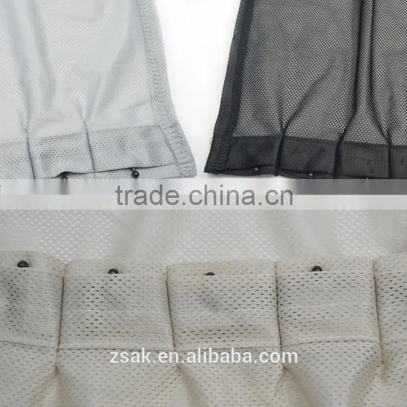 Window curtain mesh fabric material car side sunshade