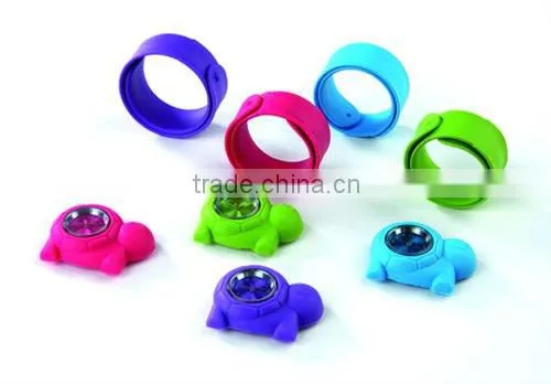 Chinese factory quartz Cute animal tortoise slap wrist watch