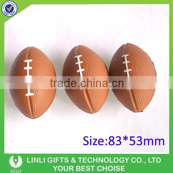 Rugby shape PU anti stress ball