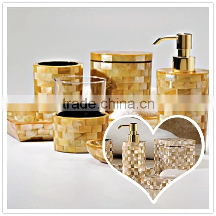 promotion crackle triangle yellowlip seashell mosaic tile MOP wall decorate
