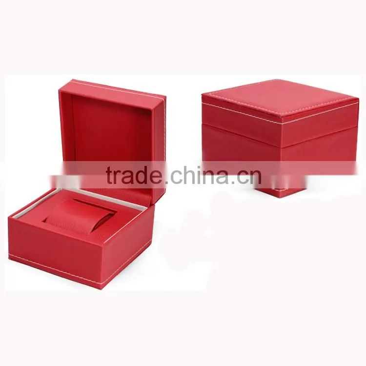 Luxury PU leather single watch packaging box