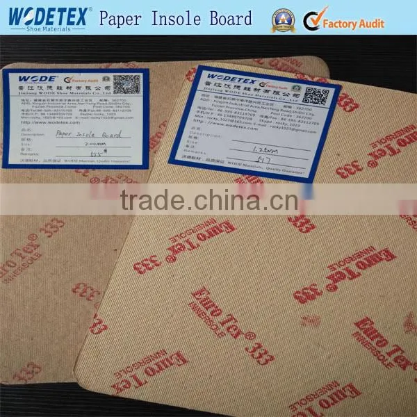 Paper Insole Board and Texon Shoe Insole for Insole Paper Board