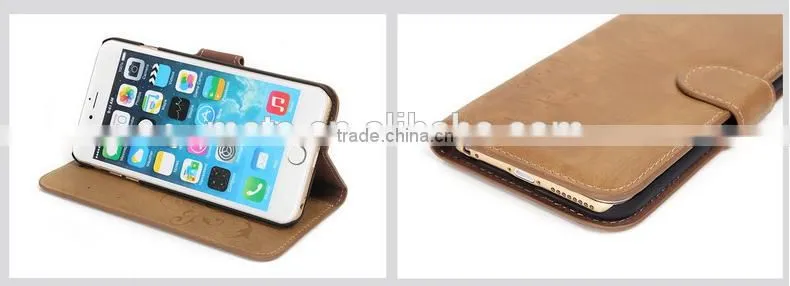 Best Selling Retro Design Mobile Phone Case Detachable Magnet Leather Case For iPhone 6