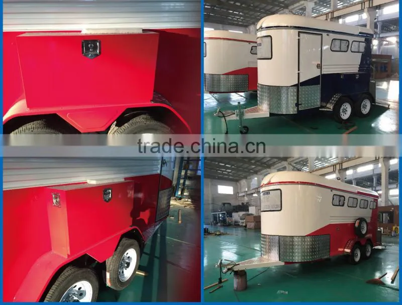 Unique Horse float trailer,Camper Horse float trailer,Angle horse float