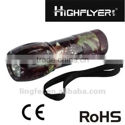 High power with white and blue light aluminium 3 W LED fishing light,/torch