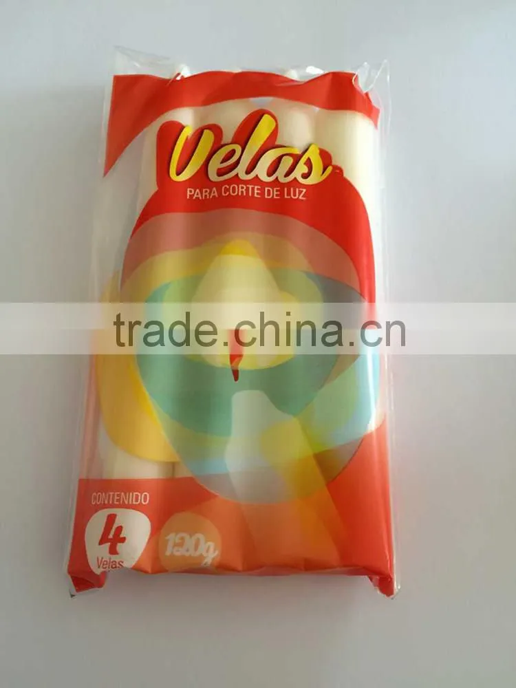 European fashion household act the role ofing is tasted White long rod candles Smokeless tasteless wax candle