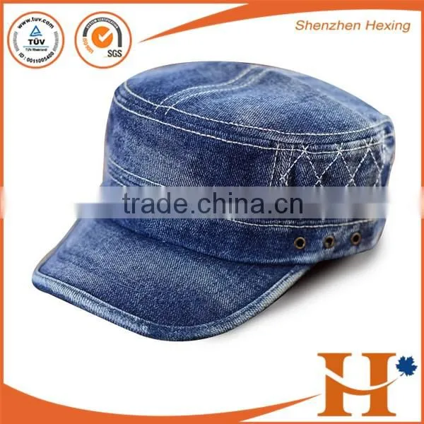 Applique pattern cadet hat washed round cap from china cap supplier accpet small quantity caps