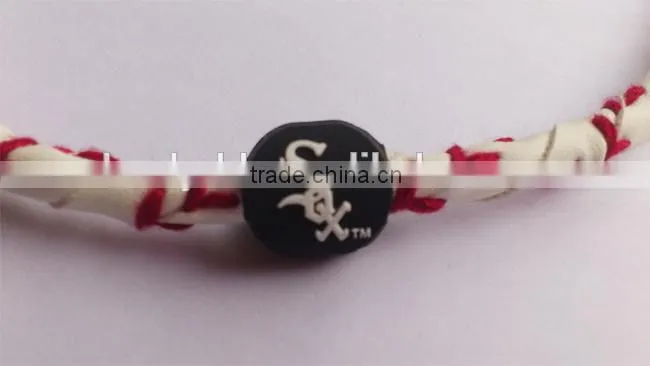 Latest design sport useful cheap personalized baseball charms necklace